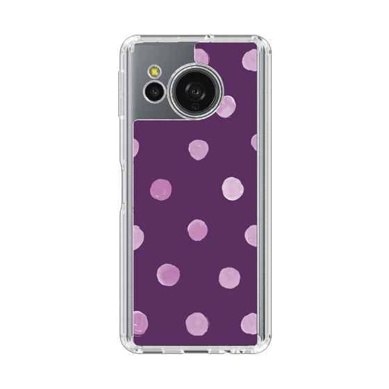 Slim Protection Case［ Watercolor Dots Retro Color - Purple ］