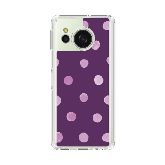 Slim Protection Case［ Watercolor Dots Retro Color - Purple ］