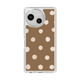 Slim Protection Case［ Watercolor Dots Retro Color - Brown ］