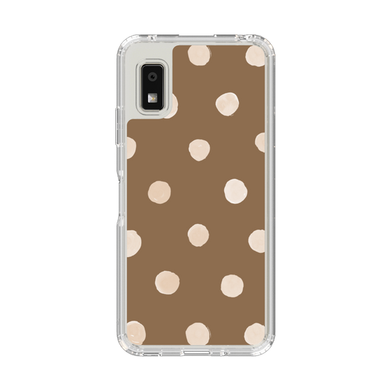 Slim Protection Case［ Watercolor Dots Retro Color - Brown ］