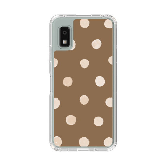 Slim Protection Case［ Watercolor Dots Retro Color - Brown ］