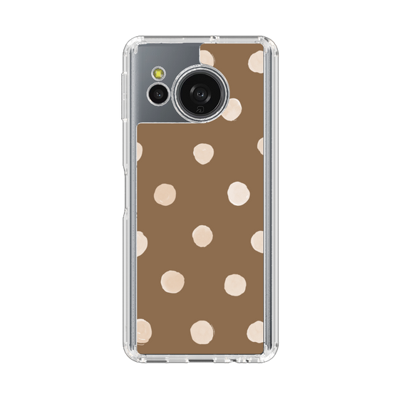 Slim Protection Case［ Watercolor Dots Retro Color - Brown ］
