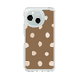 Slim Protection Case［ Watercolor Dots Retro Color - Brown ］