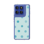Slim Protection Case［ Watercolor Dots Retro Color - Light Blue ］