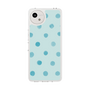 Slim Protection Case［ Watercolor Dots Retro Color - Light Blue ］