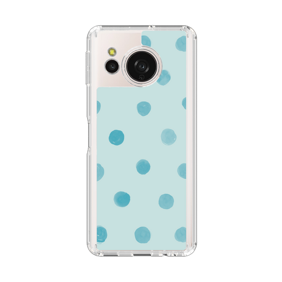 Slim Protection Case［ Watercolor Dots Retro Color - Light Blue ］