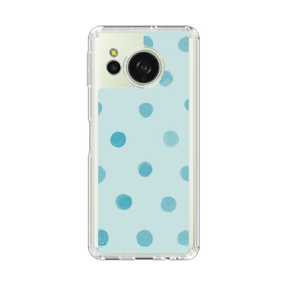 Slim Protection Case［ Watercolor Dots Retro Color - Light Blue ］