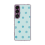 Slim Protection Case［ Watercolor Dots Retro Color - Light Blue ］