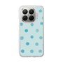 Slim Protection Case［ Watercolor Dots Retro Color - Light Blue ］
