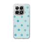 Slim Protection Case［ Watercolor Dots Retro Color - Light Blue ］