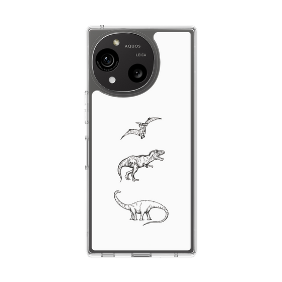 Slim Protection Case［ Dinosaurs No.1 - White ］