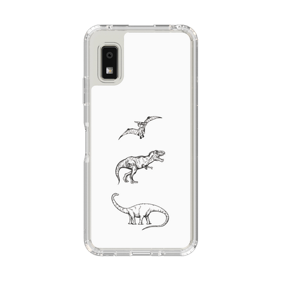 Slim Protection Case［ Dinosaurs No.1 - White ］