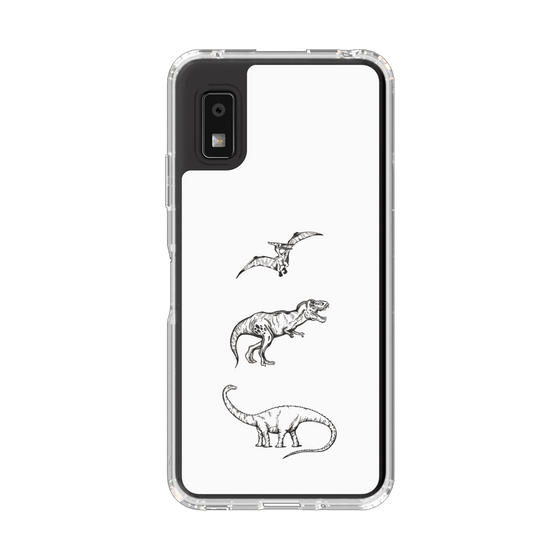 Slim Protection Case［ Dinosaurs No.1 - White ］