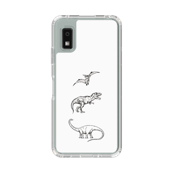 Slim Protection Case［ Dinosaurs No.1 - White ］