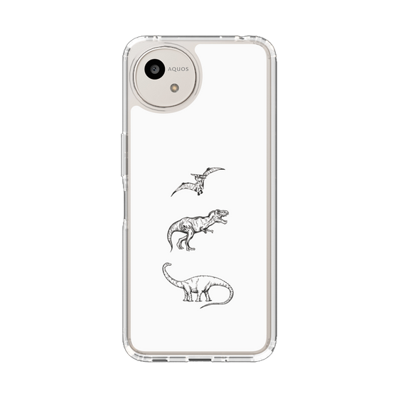 Slim Protection Case［ Dinosaurs No.1 - White ］