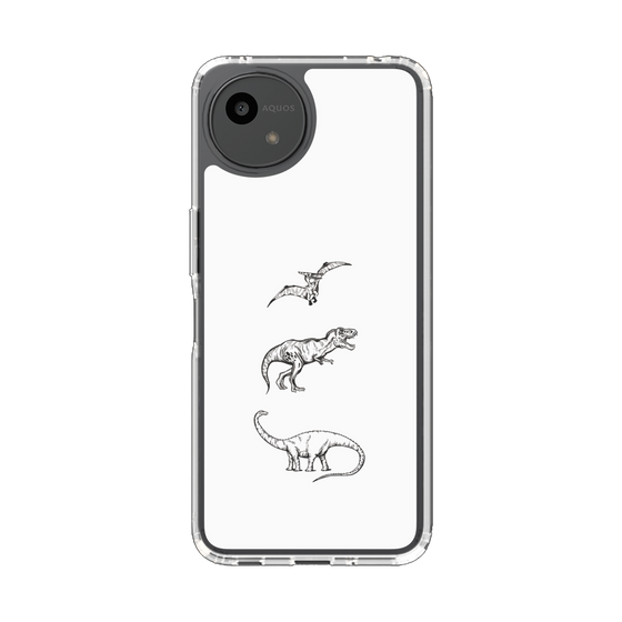 Slim Protection Case［ Dinosaurs No.1 - White ］