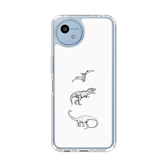 Slim Protection Case［ Dinosaurs No.1 - White ］