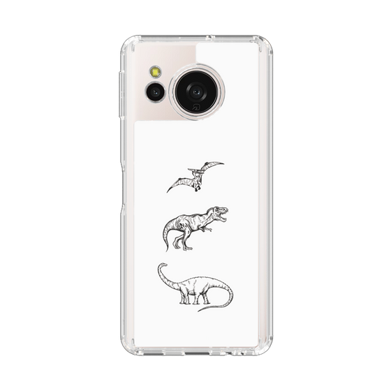 Slim Protection Case［ Dinosaurs No.1 - White ］
