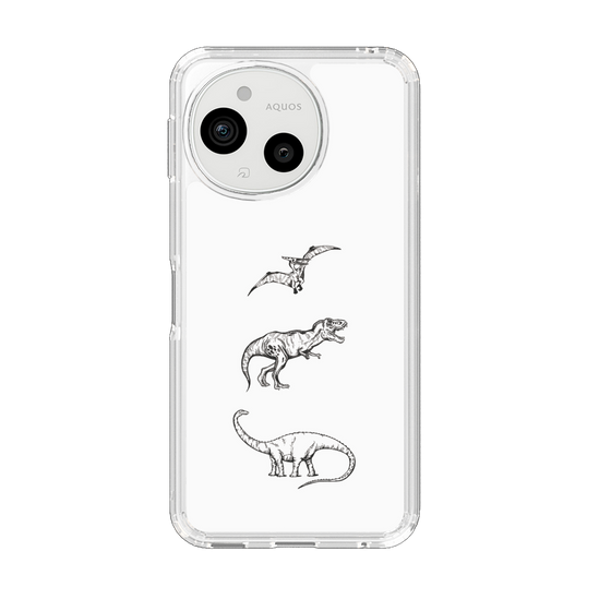 Slim Protection Case［ Dinosaurs No.1 - White ］