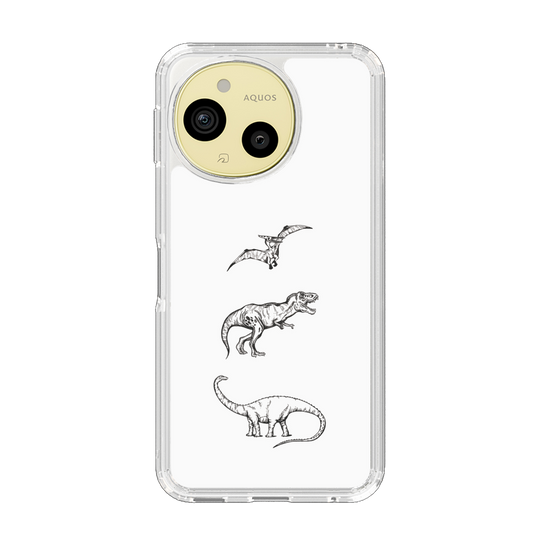 Slim Protection Case［ Dinosaurs No.1 - White ］