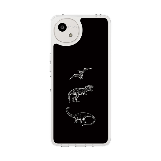 Slim Protection Case［ Dinosaurs No.1 - Black ］