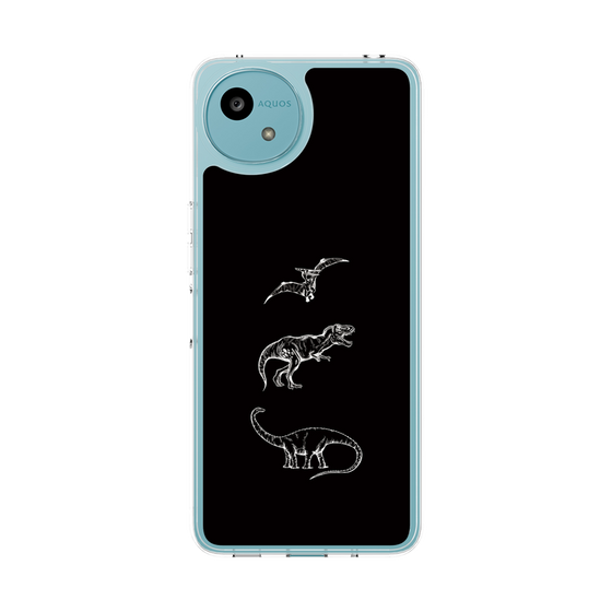 Slim Protection Case［ Dinosaurs No.1 - Black ］