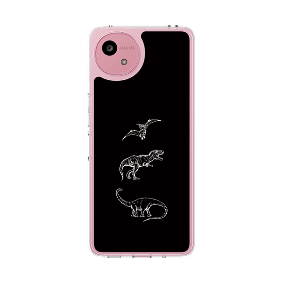 Slim Protection Case［ Dinosaurs No.1 - Black ］