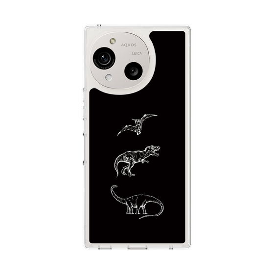 Slim Protection Case［ Dinosaurs No.1 - Black ］