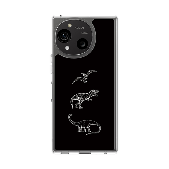 Slim Protection Case［ Dinosaurs No.1 - Black ］
