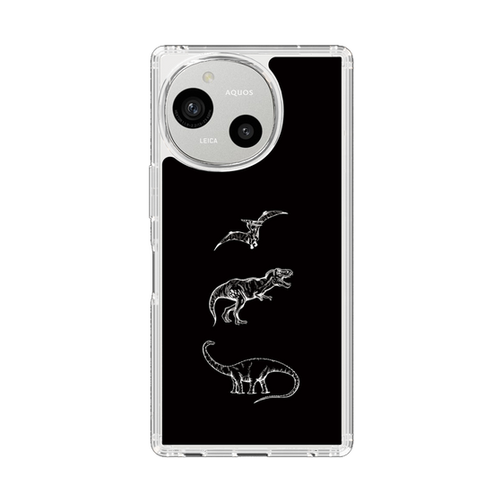 Slim Protection Case［ Dinosaurs No.1 - Black ］