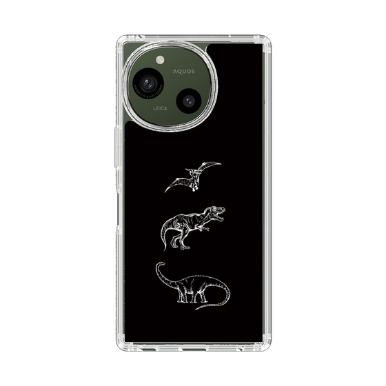 Slim Protection Case［ Dinosaurs No.1 - Black ］