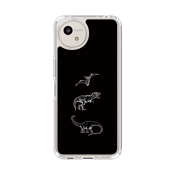 Slim Protection Case［ Dinosaurs No.1 - Black ］