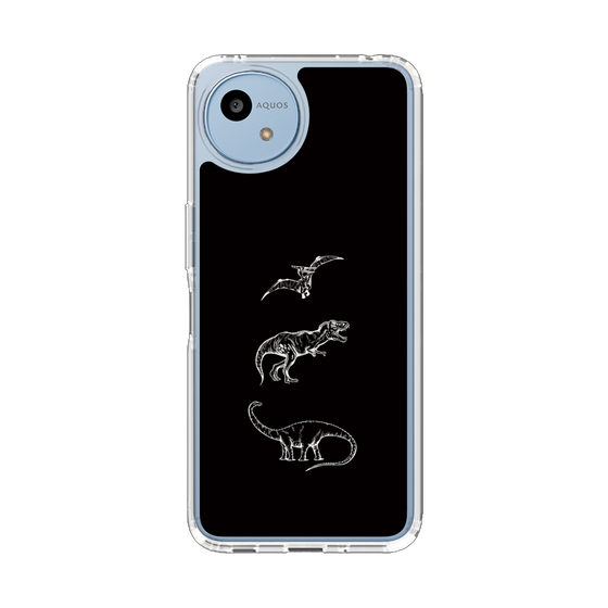 Slim Protection Case［ Dinosaurs No.1 - Black ］