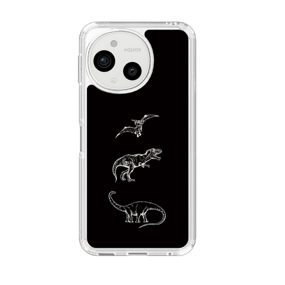 Slim Protection Case［ Dinosaurs No.1 - Black ］
