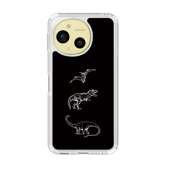 Slim Protection Case［ Dinosaurs No.1 - Black ］