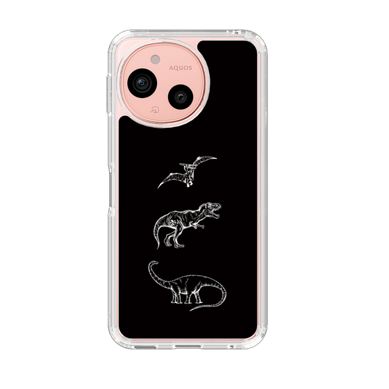 Slim Protection Case［ Dinosaurs No.1 - Black ］