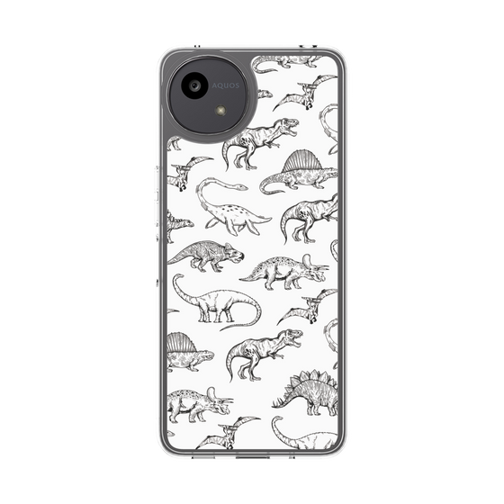 Slim Protection Case［ Dinosaurs No.2 - White ］