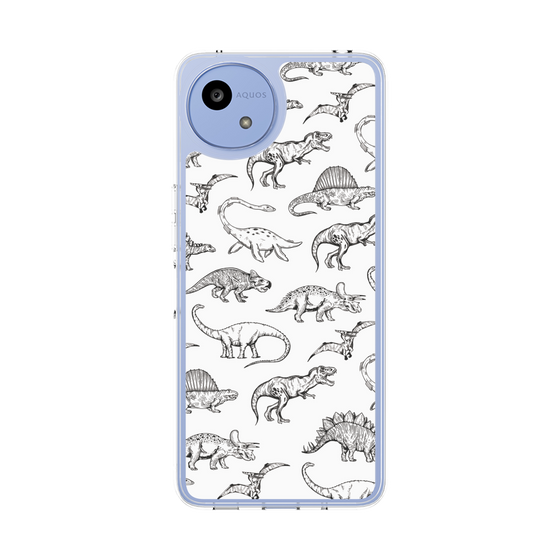 Slim Protection Case［ Dinosaurs No.2 - White ］