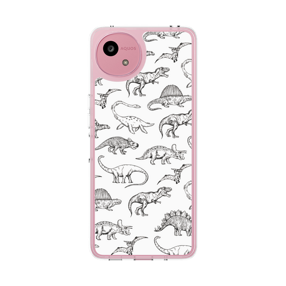 Slim Protection Case［ Dinosaurs No.2 - White ］