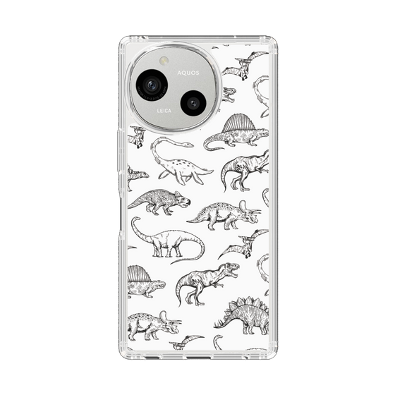 Slim Protection Case［ Dinosaurs No.2 - White ］