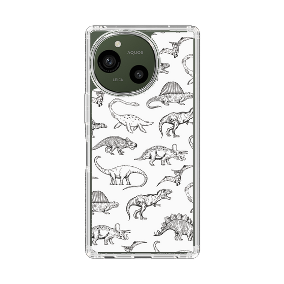 Slim Protection Case［ Dinosaurs No.2 - White ］