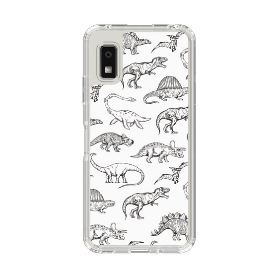 Slim Protection Case［ Dinosaurs No.2 - White ］