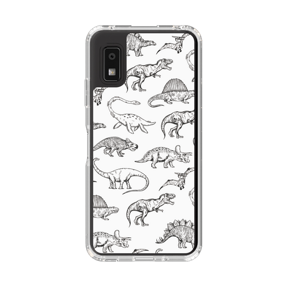 Slim Protection Case［ Dinosaurs No.2 - White ］