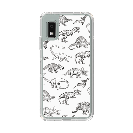 Slim Protection Case［ Dinosaurs No.2 - White ］