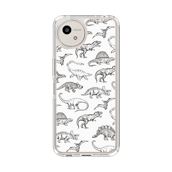 Slim Protection Case［ Dinosaurs No.2 - White ］