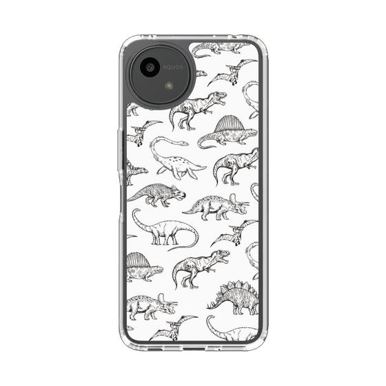 Slim Protection Case［ Dinosaurs No.2 - White ］