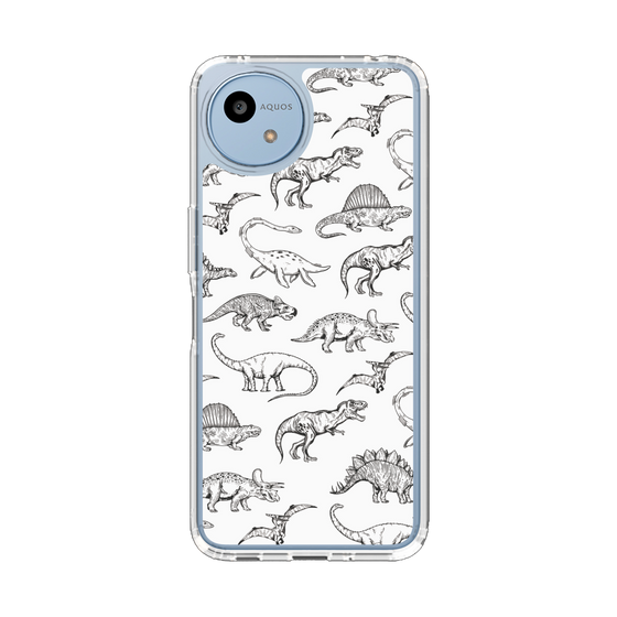 Slim Protection Case［ Dinosaurs No.2 - White ］