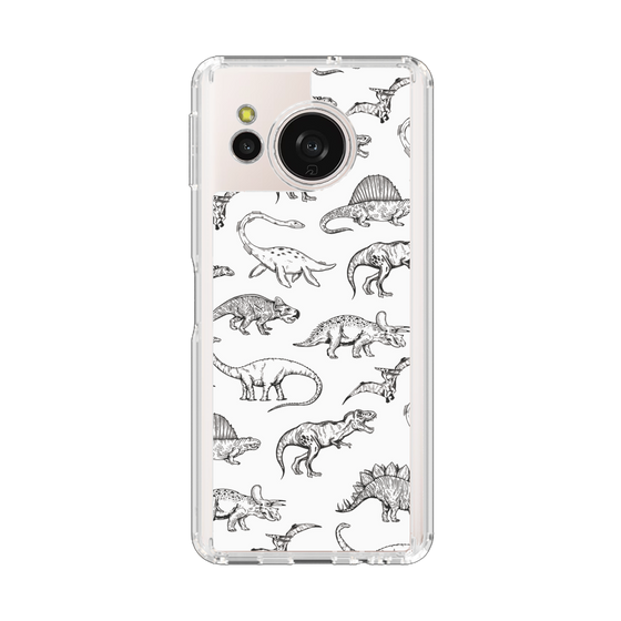 Slim Protection Case［ Dinosaurs No.2 - White ］