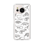 Slim Protection Case［ Dinosaurs No.2 - White ］