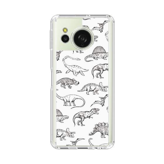 Slim Protection Case［ Dinosaurs No.2 - White ］